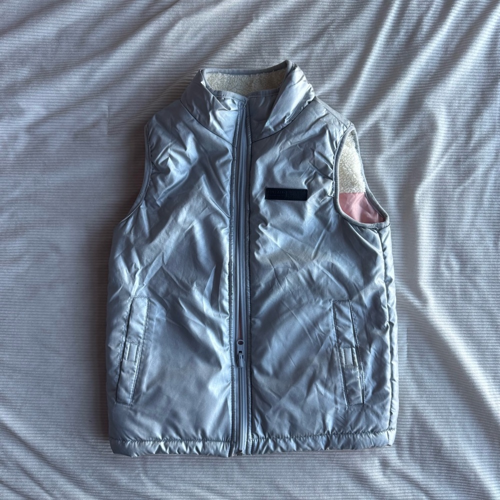 Buffalo David Bitton Girls Reversible Puffer Vest Size M Multicolor
